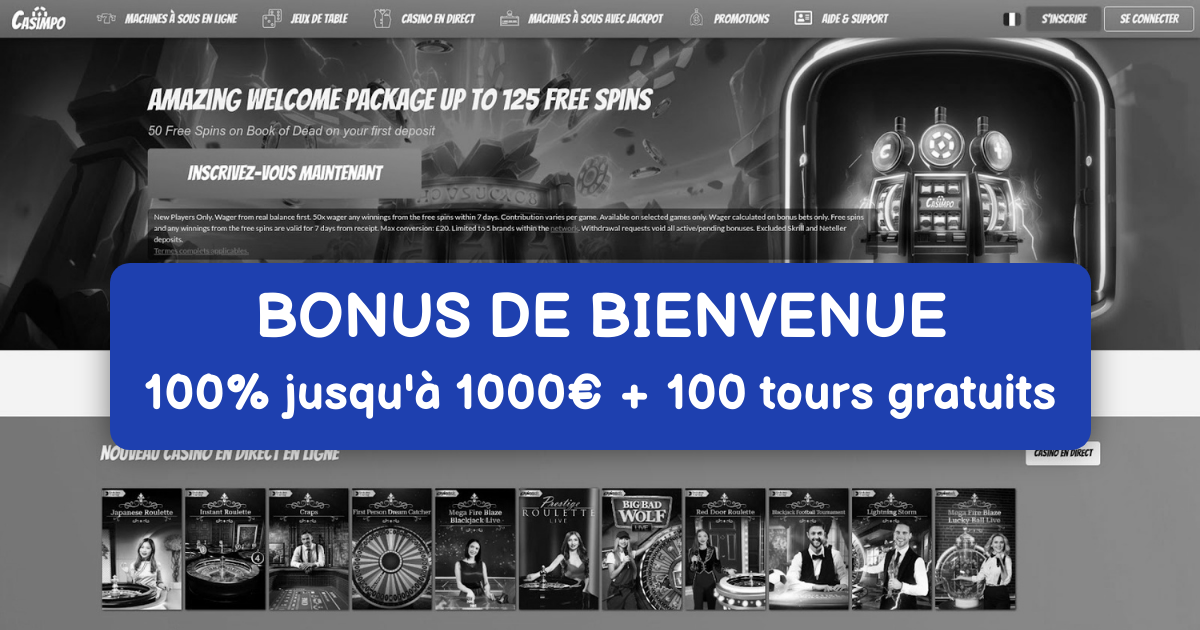 Casimpo Casino - Machines à Sous Premium en France